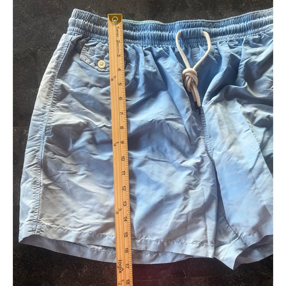 Polo Ralph Lauren Mens XL Blue Swim Trunks Mesh Lined Board Shorts 5.5 Inseam